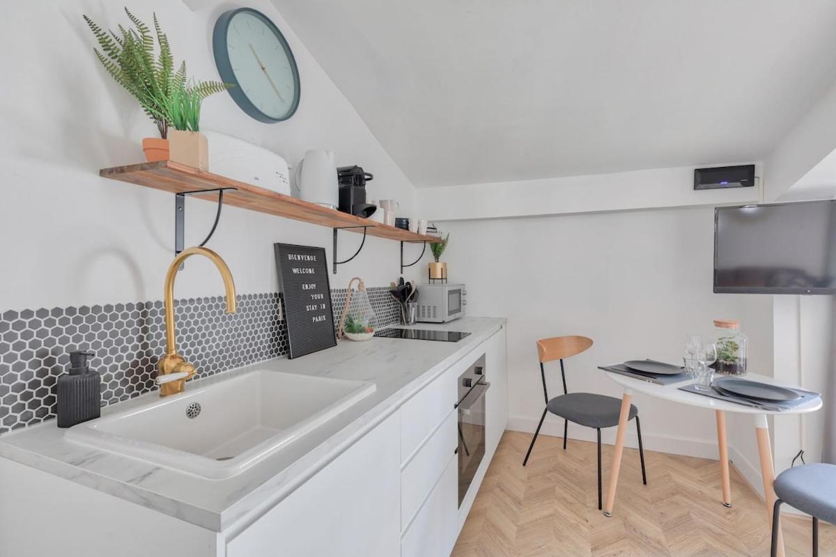 Appartement Renove Proche Arc Triomphe - 2P باريس المظهر الخارجي الصورة